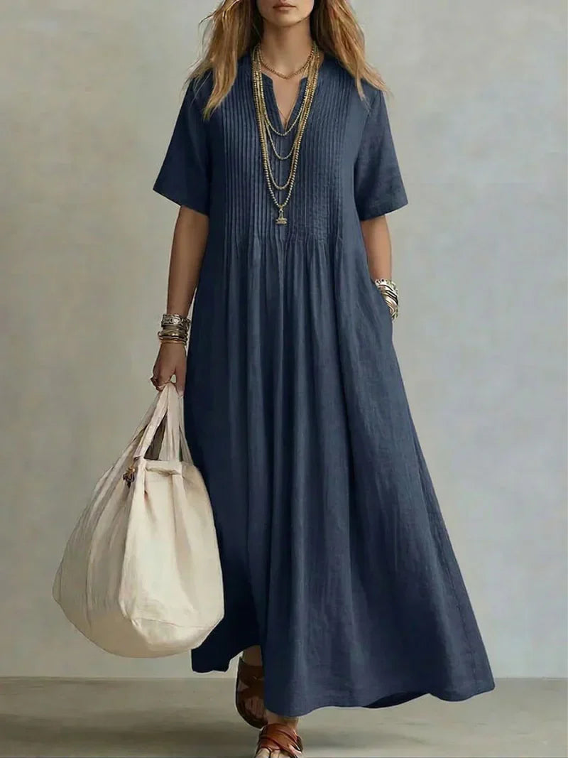 Blanca | Vestido Plisado