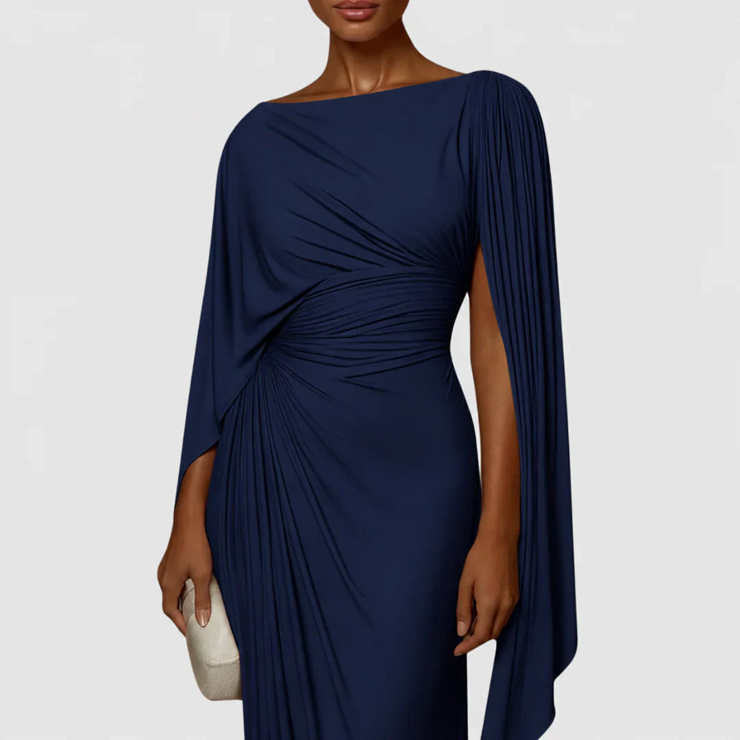 Lyssa | Vestido largo con pliegues