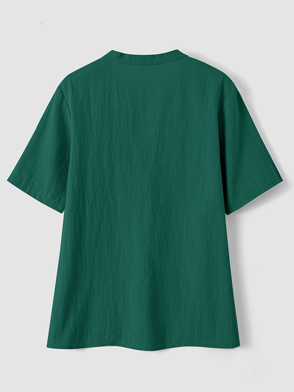 Blusa Elegante con Escote en V y Botones de Madera