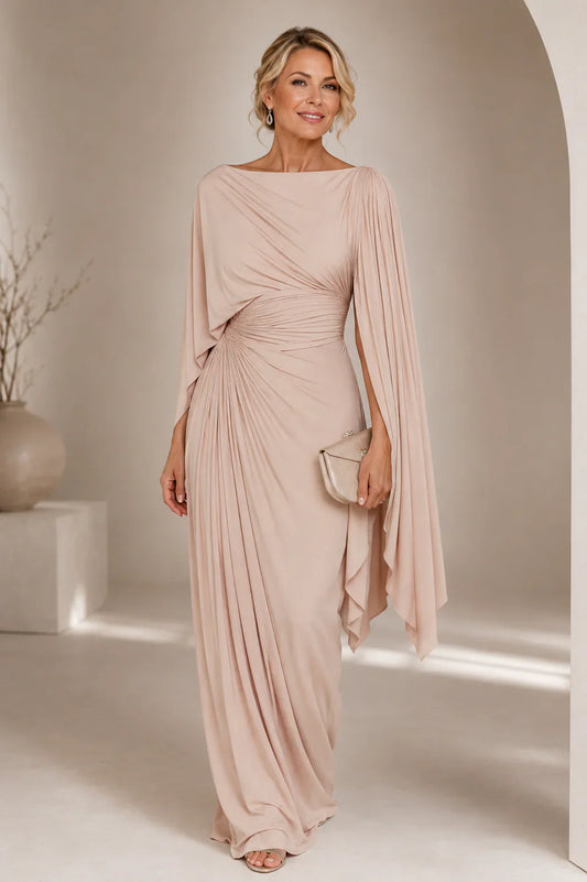 Lyssa | Vestido largo con pliegues