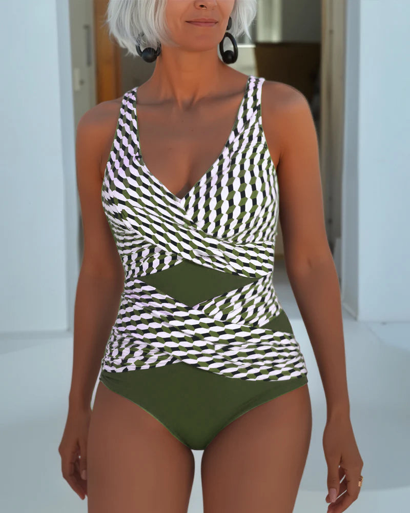 AMAIA™ | Traje de baño con diseño cruzado para estilo casual de resort