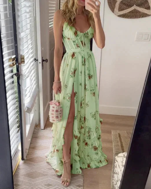Scarlett | Vestido romántico con estampado floral