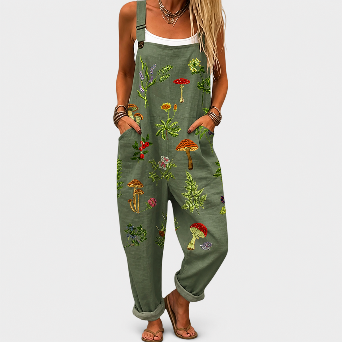 Salopette estampada cómoda