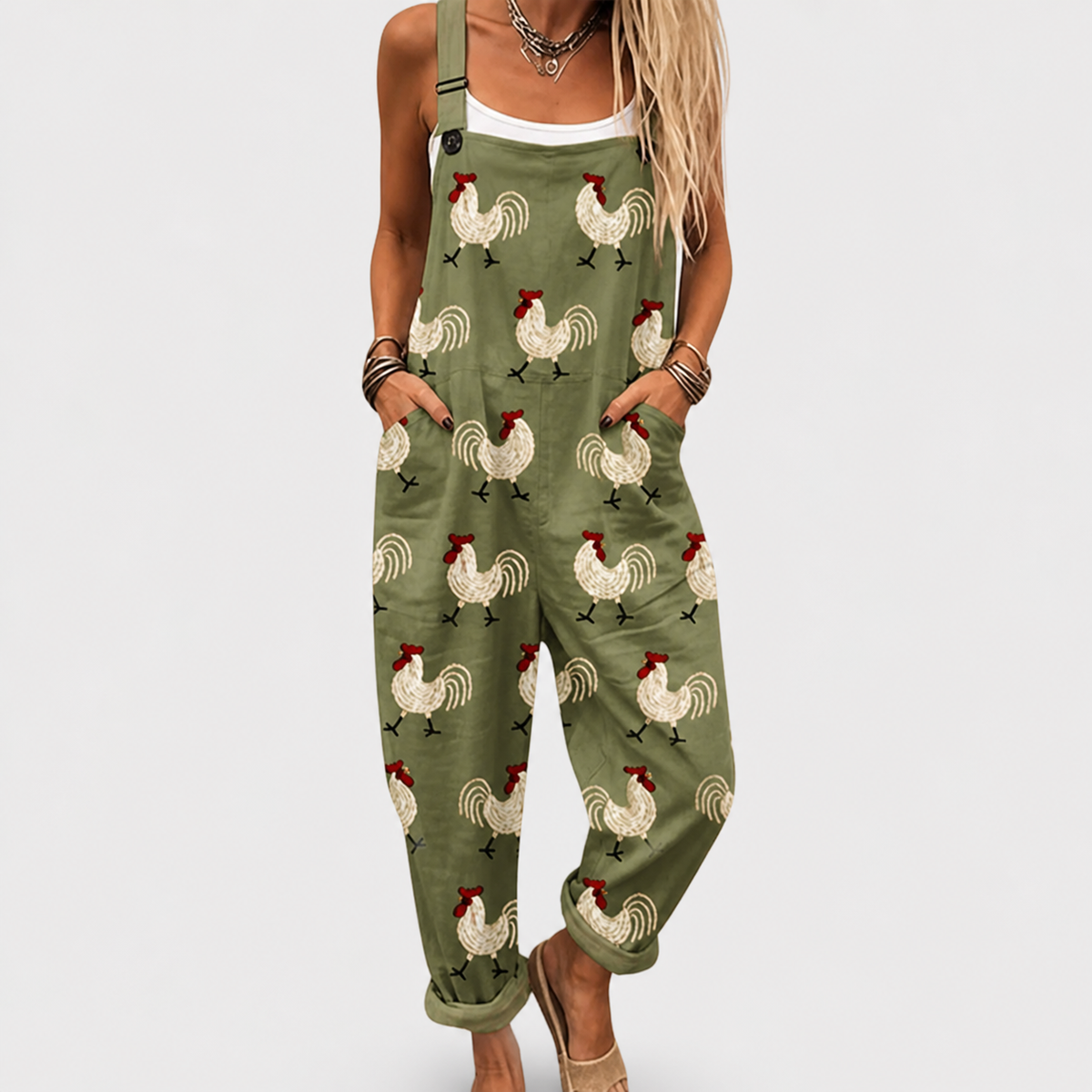 Salopette estampada cómoda