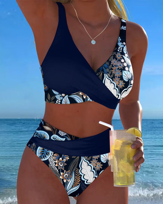 ESTER™ |Bikini Contraste Color Moda Floral