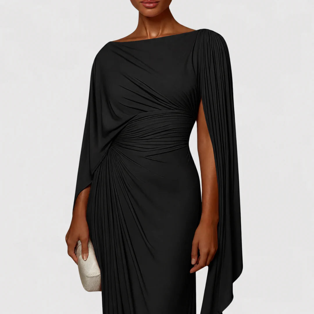 Lyssa | Vestido largo con pliegues