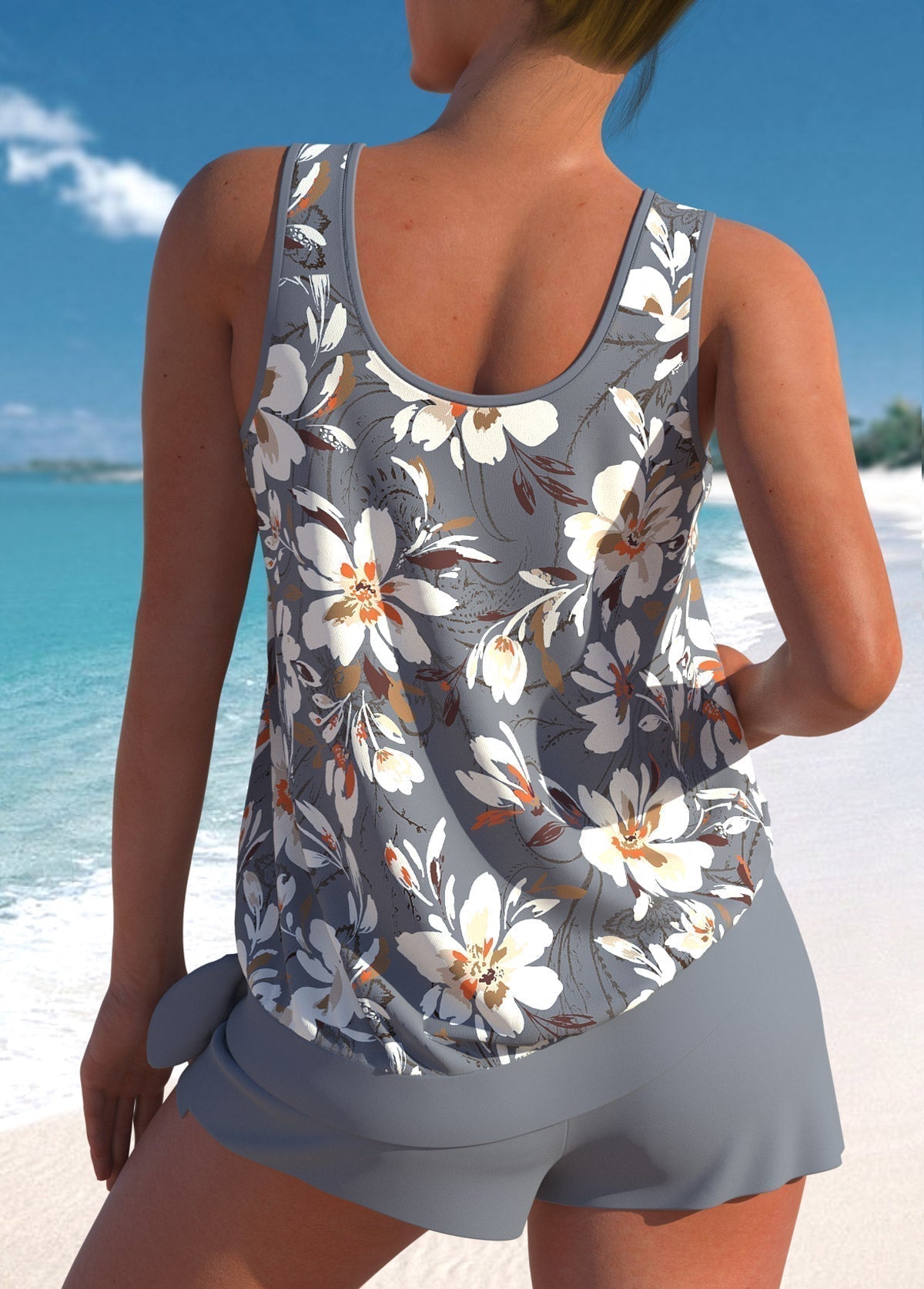 Clara™ | Conjunto de tankini floral elegante para mujer