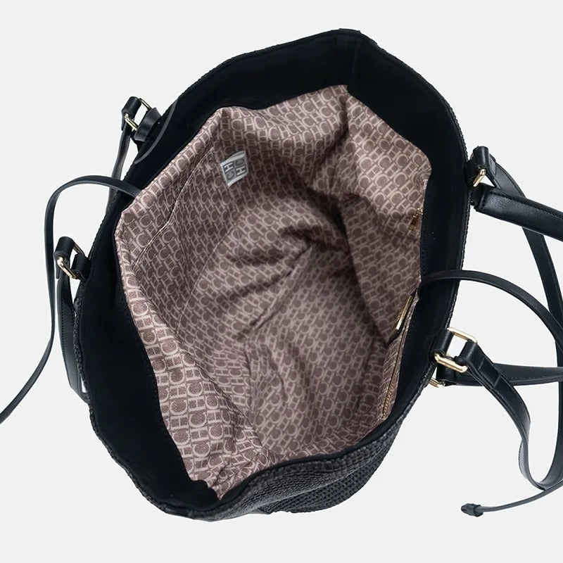 Alicia | Bolso Shopper Trenzado de Hombro Mujer Borlas