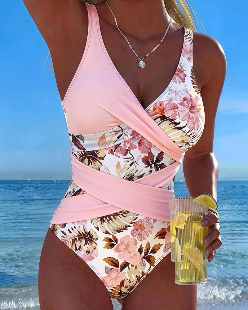 LAIA™ |Bañador Floral Contrastante