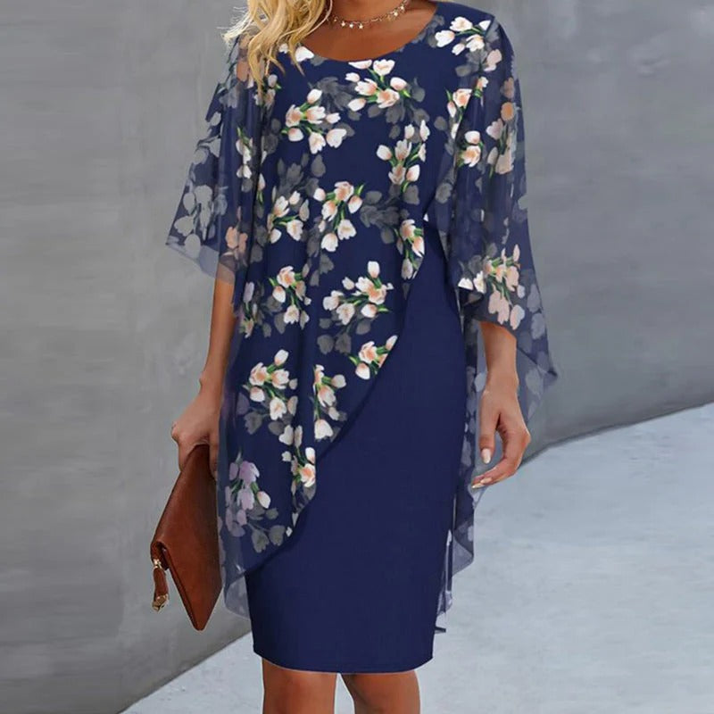 Adriana / Conjunto elegante  con estampado floral.